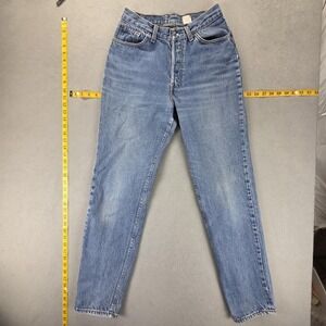 Vintage Levis 521 Jeans Womens Blue Mom Button Fly USA Fits 24x30